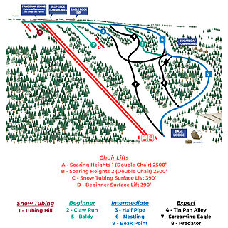 Eagle Rock Ski Resort Map - Condo At The Top Of Main Hill