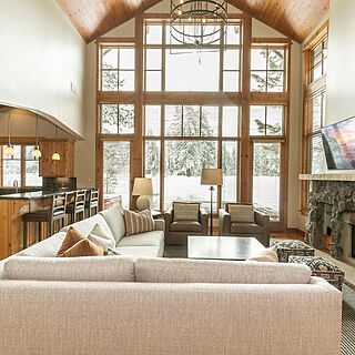 Picturesque window in living room