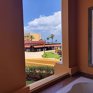 View from the Spa Tub on the Private Patio