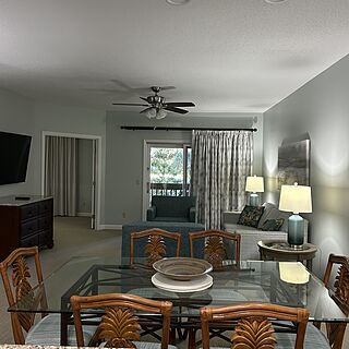 Dining room and living room