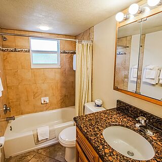 Coral Reef Beach Resort — Sample bathroom