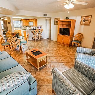 Coral Reef Beach Resort — Sample living room