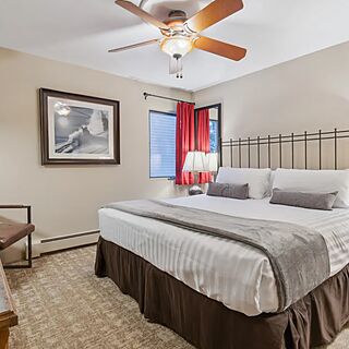 2-bed and 2-bath master bedroom