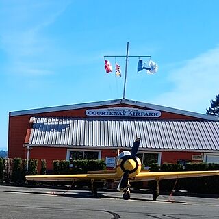 Courtenay Airpark, 2 min walk