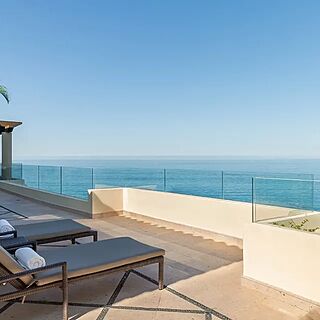 Garza Blanca Preserve Resort & Spa — Sample three-bedroom penthouse balcony