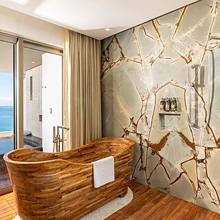 Garza Blanca Preserve Resort & Spa — Sample 2-bedroom sanctuary skyline penthouse bathroom