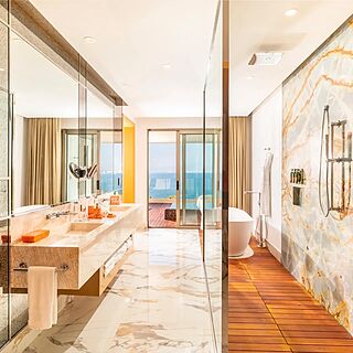 Garza Blanca Preserve Resort & Spa — Sample Sanctuary suite bathroom
