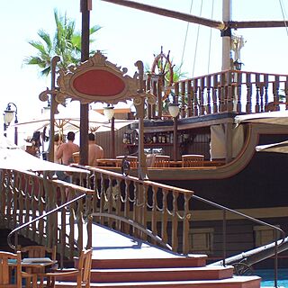 Villa del Arco Beach Resort & Spa — pirate ship cafe and hot tub