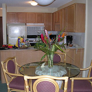 Banyan Harbor Resort — Sample unit dining area